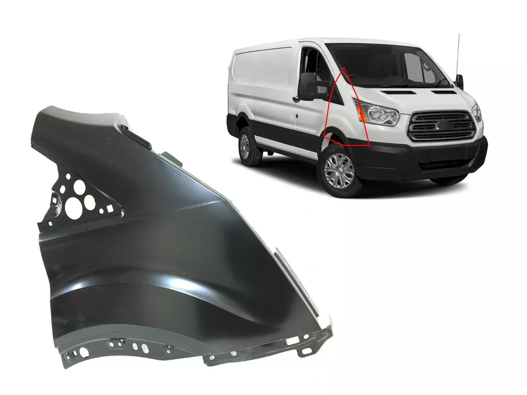 2015 2016 2017 2018 2019 2020 2021 2022 2023 2024 Ford Transit 1500 2500 3500 3500HD Right Front Fender Panel Passenger side