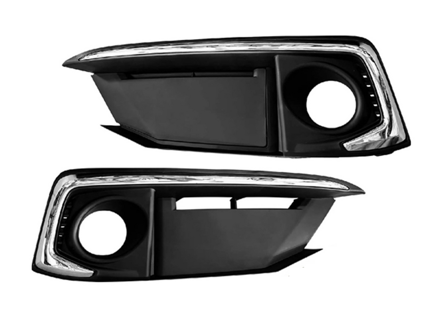 2019-2021 Honda Civic Sedan & Coupe Left Right Front Bumper Fog Light Cover Driver & Passenger - Texas-e-parts