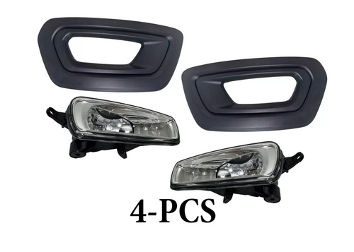 2020-2024 Ford Transit 150 250 350 350HD E-Transit Left Right Front Bumper Fog Light Lamp With Cover Driver & Passenger Set - Texas-e-parts