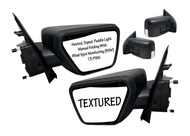 2021 2022 2023 Ford F-150 Front Door Left Right Side Rear View Mirror Heated Signal Puddle Light Manual Folding With BSM (Blind Spot Monitoring)