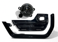 2022 2023 2024 GMC Terrain SLT Left Front Bumper Fog Light Lamp With Cover & Molding Trim Gloss Black Driver Side