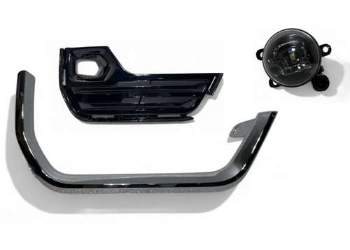 2022-2024 GMC Terrain SLT Right Front Bumper Fog Light Lamp With Cover &amp; Chrome Molding Trim Passenger Side - Texas-e-parts