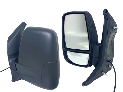 2015-2024 Ford Transit LH Driver Front Door Side Rear View Mirror Short Arm - Texas-e-parts
