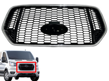 Load image into Gallery viewer, 2021 2022 2023 Ford Transit 150 250 350 350HD Front Bumper Upper Grille Honeycomb