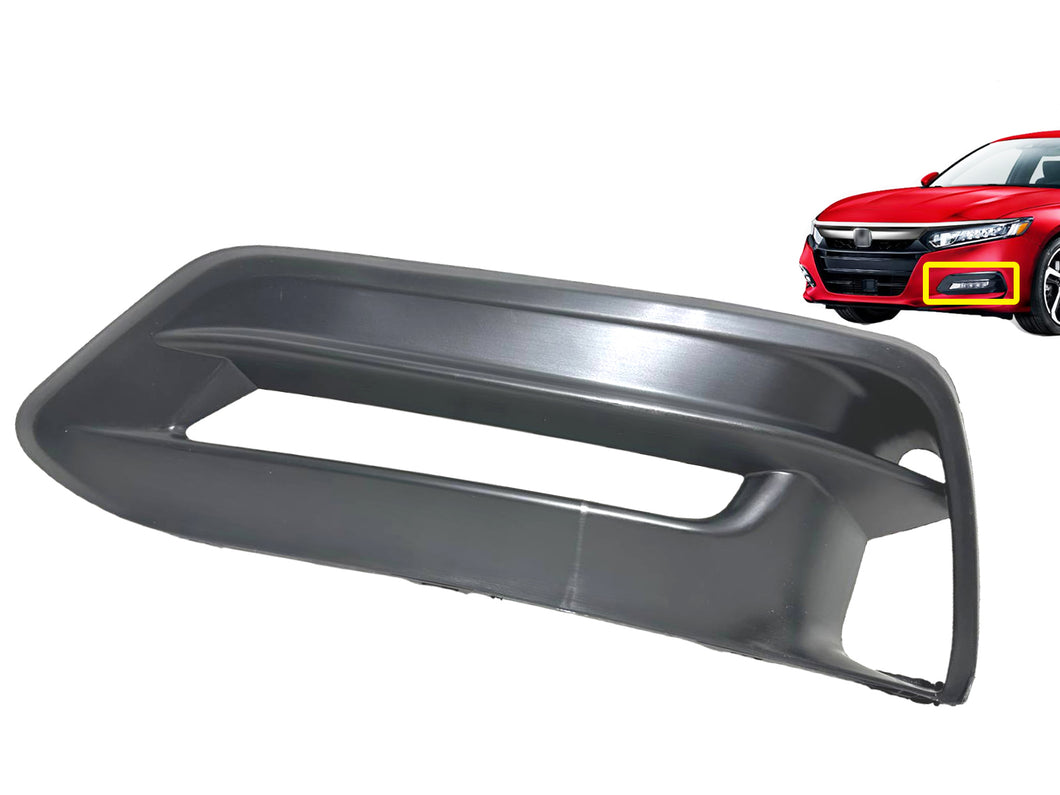 2018 2019 2020 Honda Accord Front Bumper Fog Light Cover Left Driver Side - Texas-e-parts