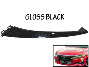 2018 2019 2020 Honda Accord Headlight Lower Molding Trim Front Left Side Gloss Black - Texas-e-parts