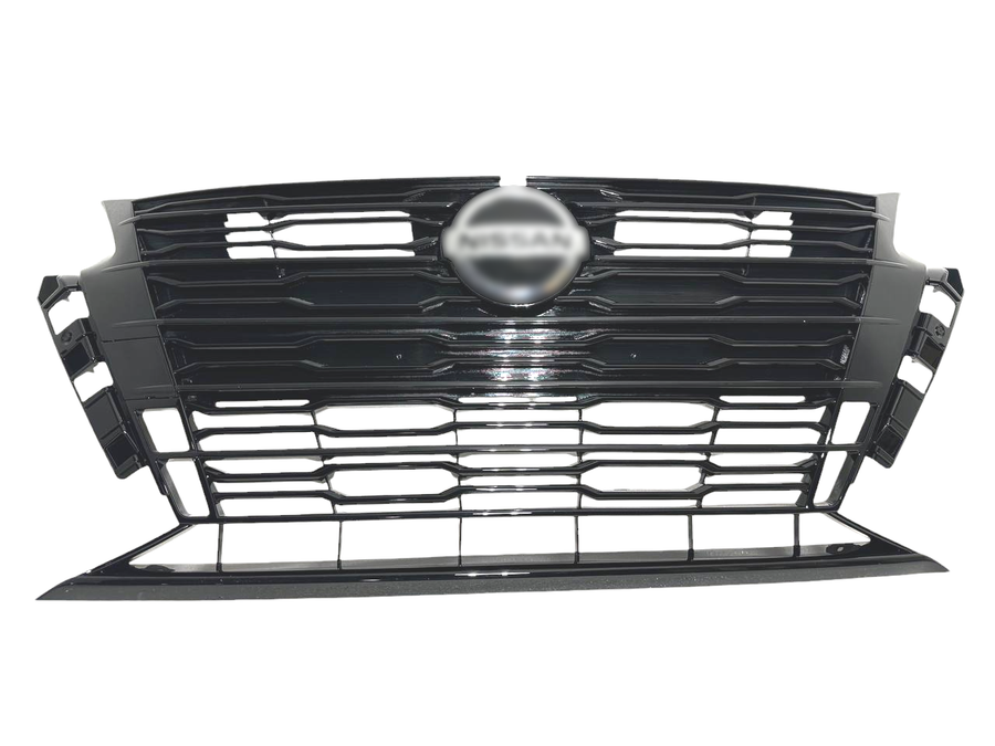 2023-2024 Nissan Altima S SL SV Grille Front Bumper Grille Gloss Black - Texas-e-parts