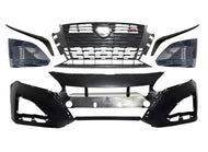 2023 2024 2025 Nissan Altima SR Front Bumper Cover With Grille Fog Light Cover & Dark Chrome Molding Trim