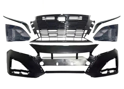 2023-2025 Nissan Altima S SL SV Front Bumper Cover With Grille Fog Light Cover & Chrome Molding Trim - Texas-e-parts