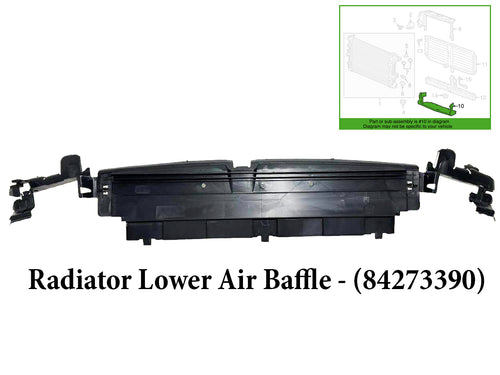 2018-2021 Chevrolet Equinox GMC Terrain Radiator Lower Cover ( Air Baffle ) - Texas-e-parts