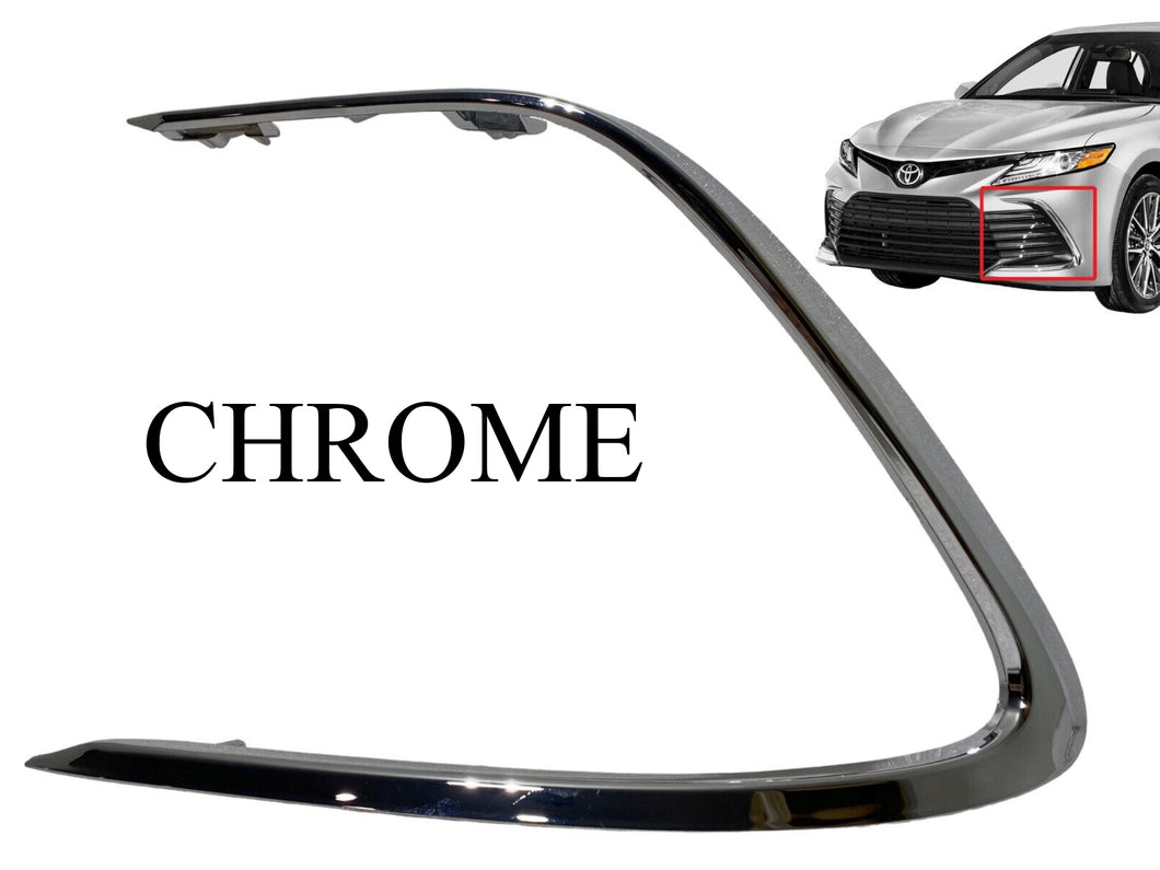 2021 2022 2023 Toyota Camry LE XLE Front Bumper Extension Molding Trim Left Driver Side - Texas-e-parts