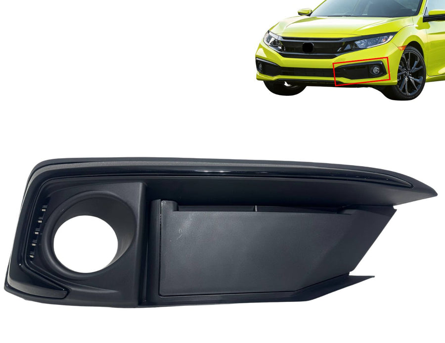 2019 2020 2021 Honda Civic Coupe Sedan Front Bumper Fog Light Cover Left Driver Side