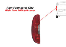 Load image into Gallery viewer, 2015 2016 2017 2018 2019 2020 2021 2022 Ram Promaster City Rear Tail Light Lamp Left Driver Side