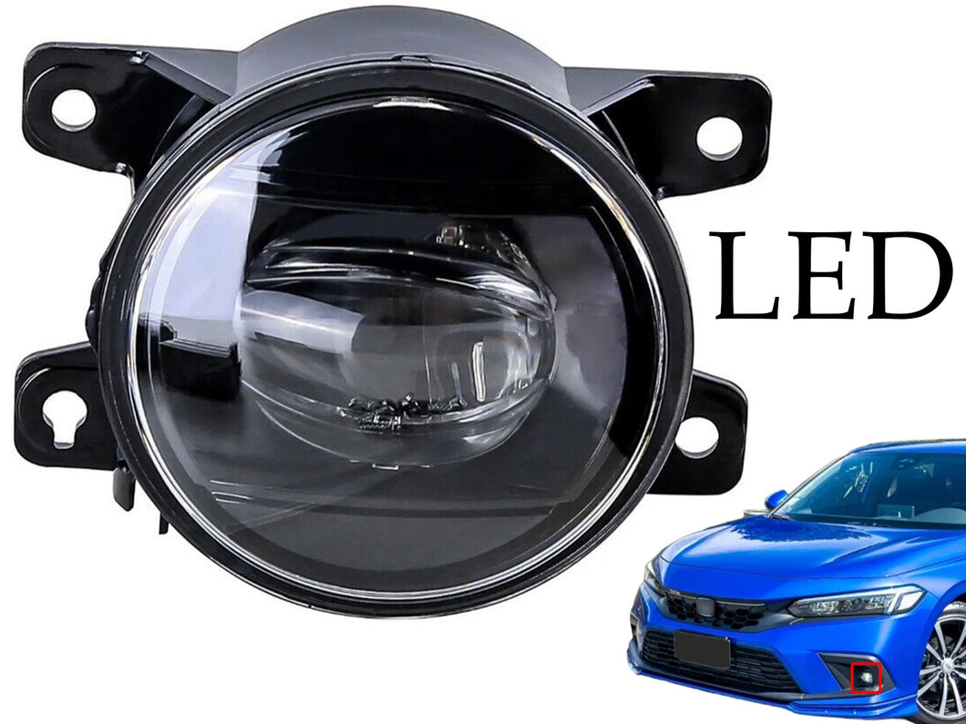 2022 2023 2024 Honda Civic Front Bumper Fog Light Lamp LED Left Driver Side - Texas-e-parts