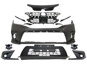 2022 2023 2024 Honda Civic Front Bumper Cover With Upper Lower Grille Fog Light Lamp Cover & Headlight Molding Trim 10-PCS