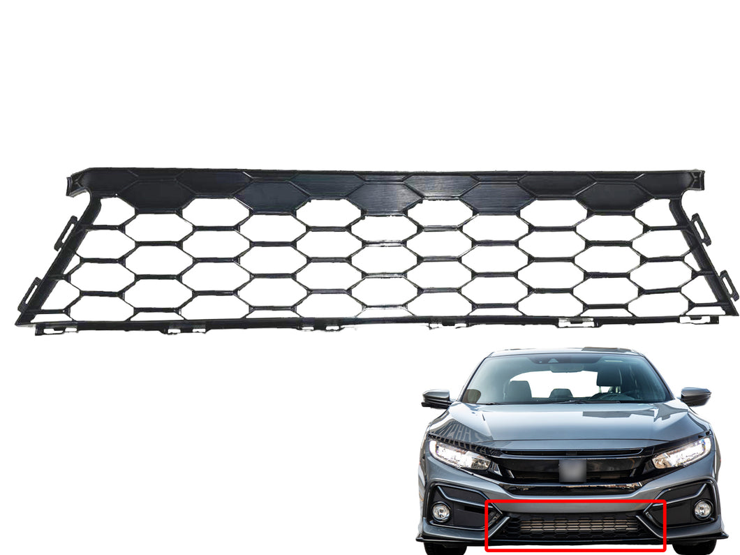 2017 2018 2019 Honda Civic Hatchback Front Bumper Lower Grille - Texas-e-parts