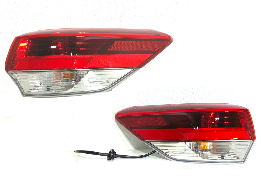 2018-2019 Toyota Highlander Rear Tail Light Lamp Outer Left Right Driver Passenger Set - Texas-e-parts