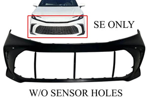 2025 Toyota Camry SE Front Bumper Cover Without Sensor Holes
