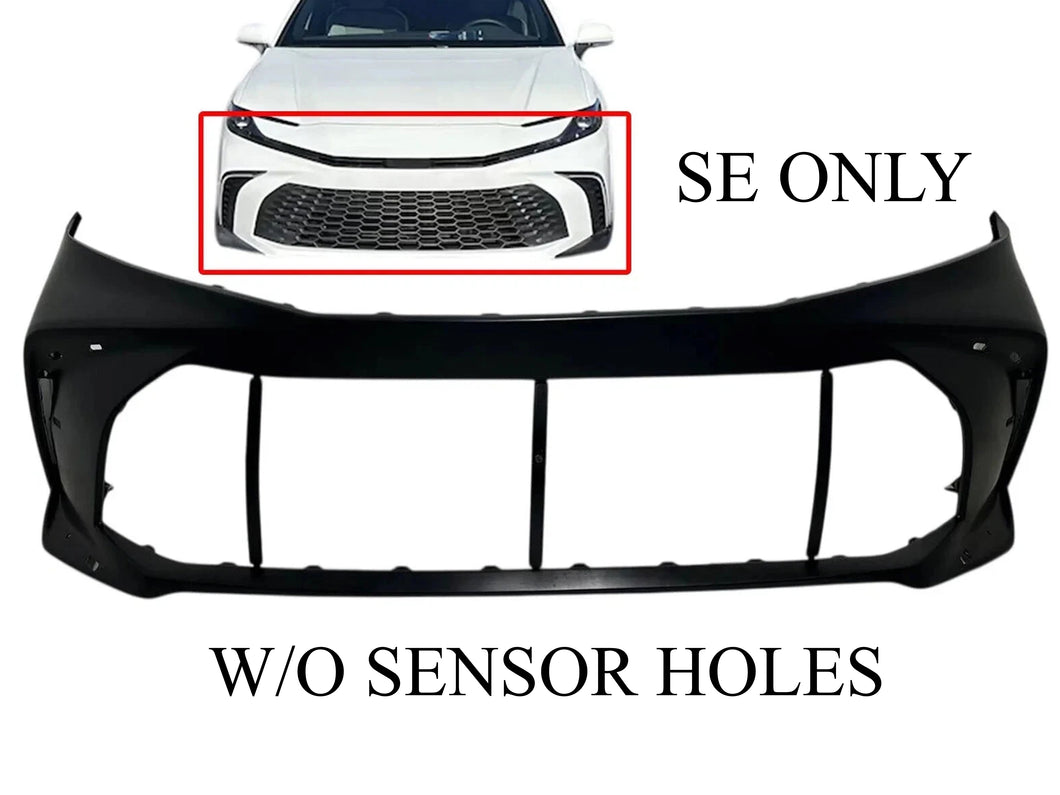 2025 Toyota Camry SE Front Bumper Cover Without Sensor Holes