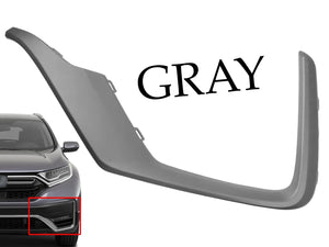 2020 2021 2022 Honda CR-V CRV Front Bumper Face Bar Molding Trim Left Side Gray - Texas-e-parts