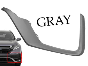2020 2021 2022 Honda CR-V CRV Front Bumper Face Bar Molding Trim Left Side Gray