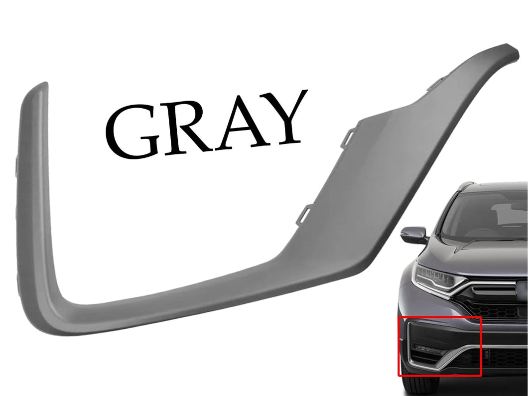 2020 2021 2022 Honda CR-V CRV Front Bumper Face Bar Molding Trim Right Side Gray - Texas-e-parts