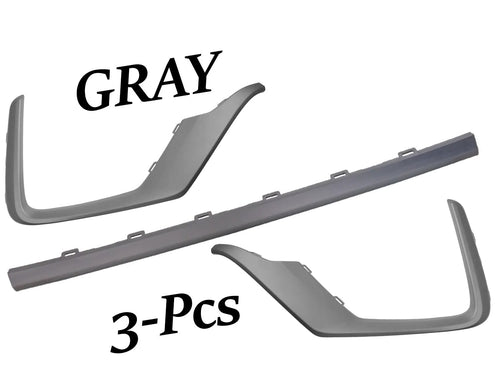 2020 2021 2022 Honda CR-V CRV Front Bumper Center Left Right Molding Trim Gray - Texas-e-parts