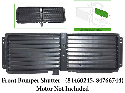 2018-2024 Chevrolet Equinox GMC Terrain Front Bumper Upper Radiator Shutter Without Motor - Texas-e-parts