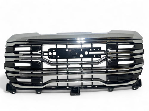 2022-2024 GMC Sierra 1500 AT4X Front Bumper Upper Grille With Camera Option Chrome - Texas-e-parts