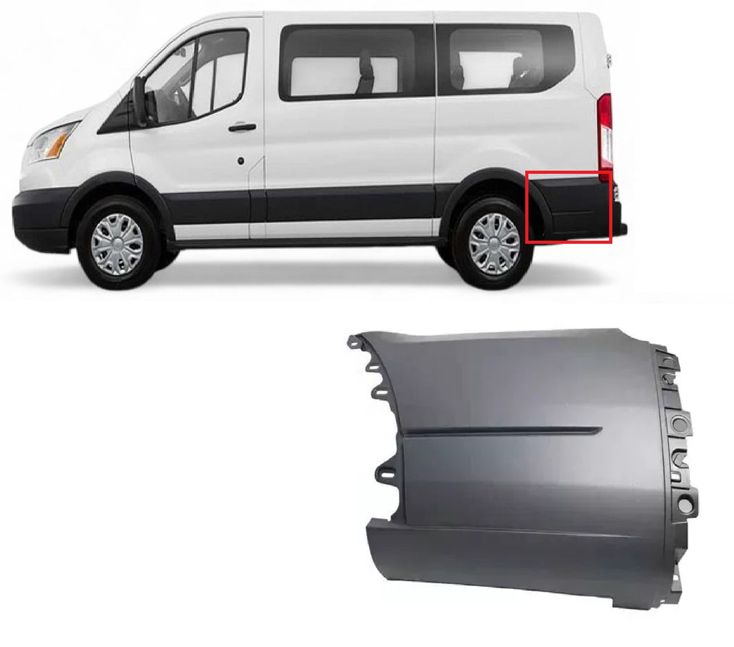 2015 2016 2017 2018 2019 Ford Transit 150 250 350 350HD Left Rear Bumper Cover Extension Panel Driver Side
