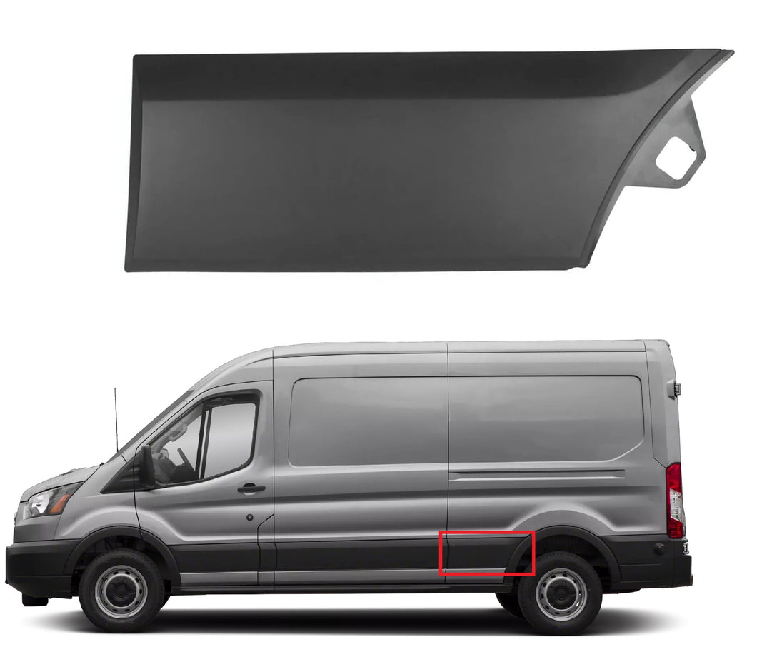 2015 2016 2017 2018 2019 2020 2021 2022 2023 2024 2025 Ford Transit 150 250 350 350HD Left Rear Side Body Molding Trim Driver