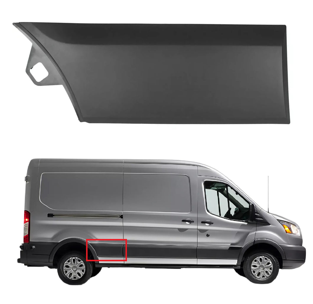 2015 2016 2017 2018 2019 2020 2021 2022 2023 2024 2025 Ford Transit 150 250 350 350HD Right Rear Side Body Molding Trim Passenger