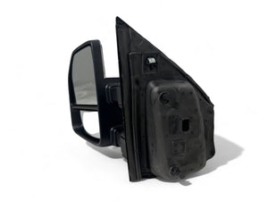 2017 2018 2019 2020 2021 2022 Ford F-250 F-350 Super Duty Left Right Front Door Side Rear View Mirror Heated Signal Puddle Light Power Adjustment With BSM (Blind Spot Monitoring) Chrome / Textured Driver & Passenger Set