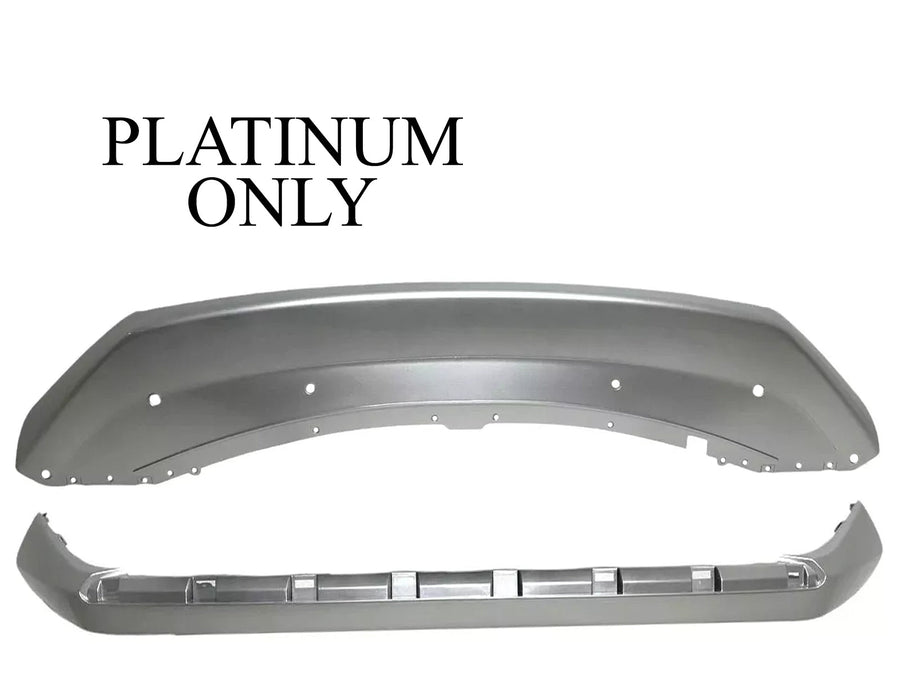 2021-2022 Nissan Rogue Platinum Front Bumper Lower Valance Cover Silver Painted - Texas-e-parts