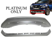 Load image into Gallery viewer, 2021 2022 Nissan Rogue Platinum Front Bumper Lower Valance Cover Silver Painted