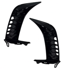 Load image into Gallery viewer, 2025 Toyota Camry SE Front Bumper Cover Without Sensor Holes With Upper Lower Grille Side Molding Trim Brackets Gloss Black Set