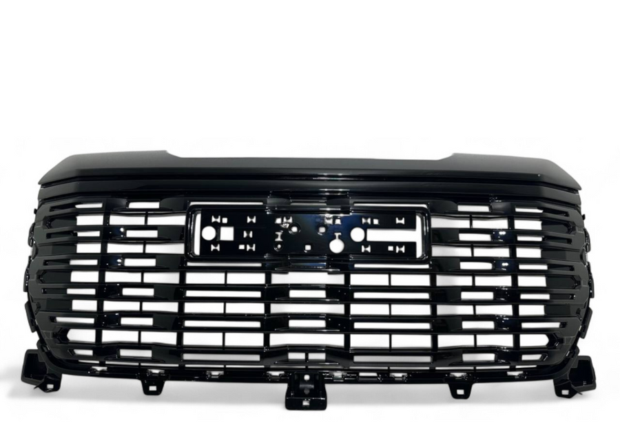 2022-2024 GMC Sierra 1500 & Sierra 1500 Limited Front Bumper Upper Grille Gloss Black - Texas-e-parts