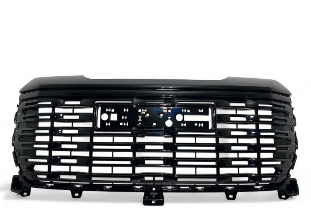 2022 2023 2024 GMC Sierra 1500 & Sierra 1500 Limited Front Bumper Upper Grille Gloss Black