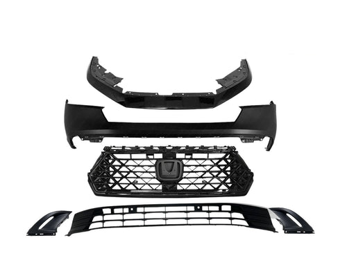 2023 2024 2025 Honda Accord EX EX-L LX Front Bumper Upper Lower Cover Grille W Air Duct 6pcs Set