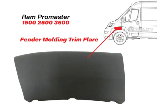 2014-2018 Ram ProMaster 1500 2500 3500 Front Fender Molding Trim Flare Left Driver Side - Texas-e-parts