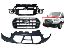 Load image into Gallery viewer, 2020 Ford Transit 150 250 350 350HD Front Bumper Upper Cover With Grille Camera Option &amp; Inner Grille Bracket