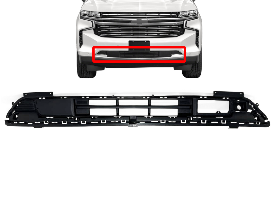 2021 2022 2023 2024 Chevrolet Suburban Tahoe Grille Front Bumper Lower Grille