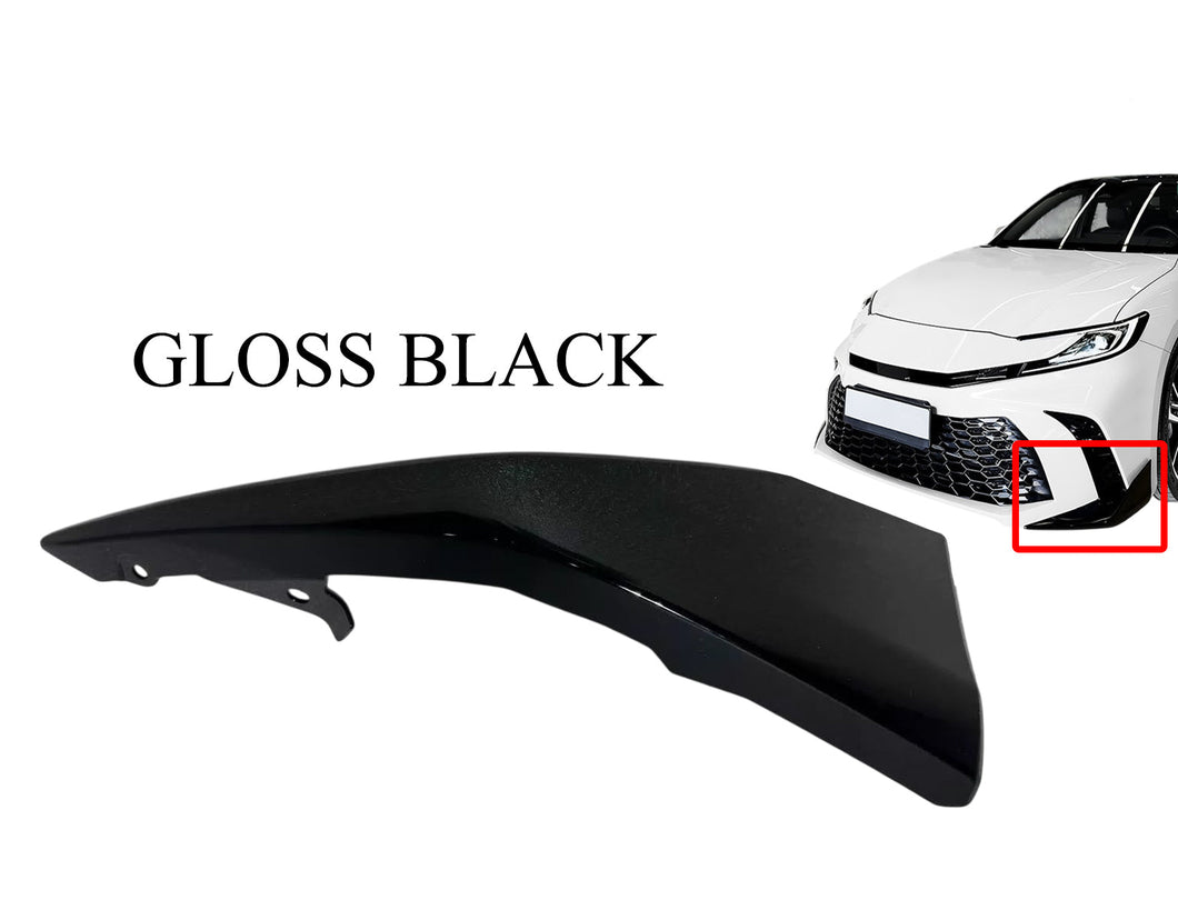 2025 Toyota Camry SE Left Front Bumper Side Lower Molding Trim Gloss Black