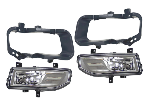 2018 2019 2020 Nissan Kicks SR Front Bumper Fog Light Lamp With Bracket Left Driver &amp; Right Passenger Set - Texas-e-parts