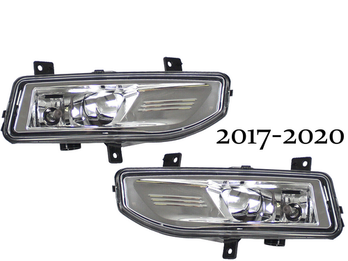 2017 2018 2019 2020 Nissan Rogue Front Bumper Fog Light Lamp Left Driver & Right Passenger Set - Texas-e-parts