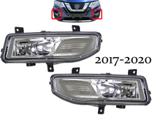 Load image into Gallery viewer, 2017 2018 2019 2020 Nissan Rogue Front Bumper Fog Light Lamp Left Driver &amp; Right Passenger Set