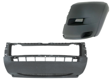 Load image into Gallery viewer, 2014 2015 2016 2017 2018 Ram Promaster 1500 2500 3500 Left Front Bumper Side End Cap Cover With Flare &amp; Center Middle Cover Gray