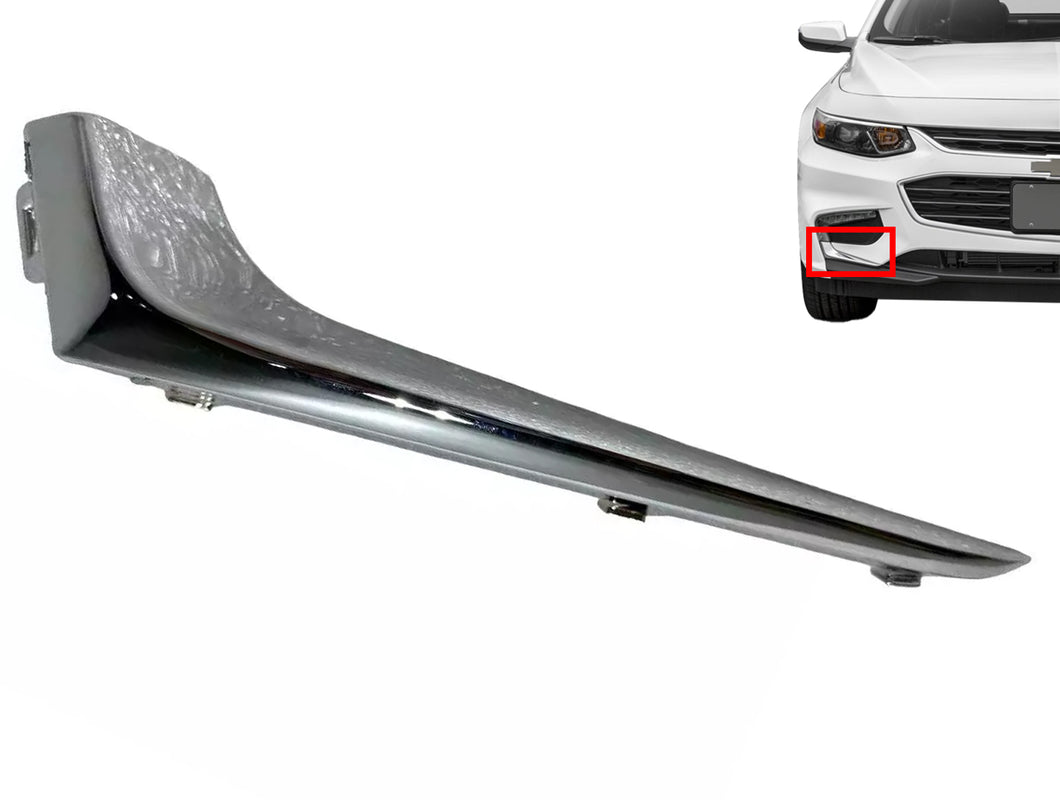 2016 2017 2018 Chevrolet Malibu Front Bumper Daytime Running Light Chrome Molding Trim Right Passenger Side - Texas-e-parts