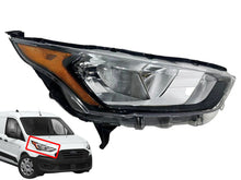 Load image into Gallery viewer, 2019 2020 2021 2022 2023 Ford Transit Connect Right Front Headlight Lamp Passenger Side Black