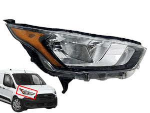 2019 2020 2021 2022 2023 Ford Transit Connect Right Front Headlight Lamp Passenger Side Black